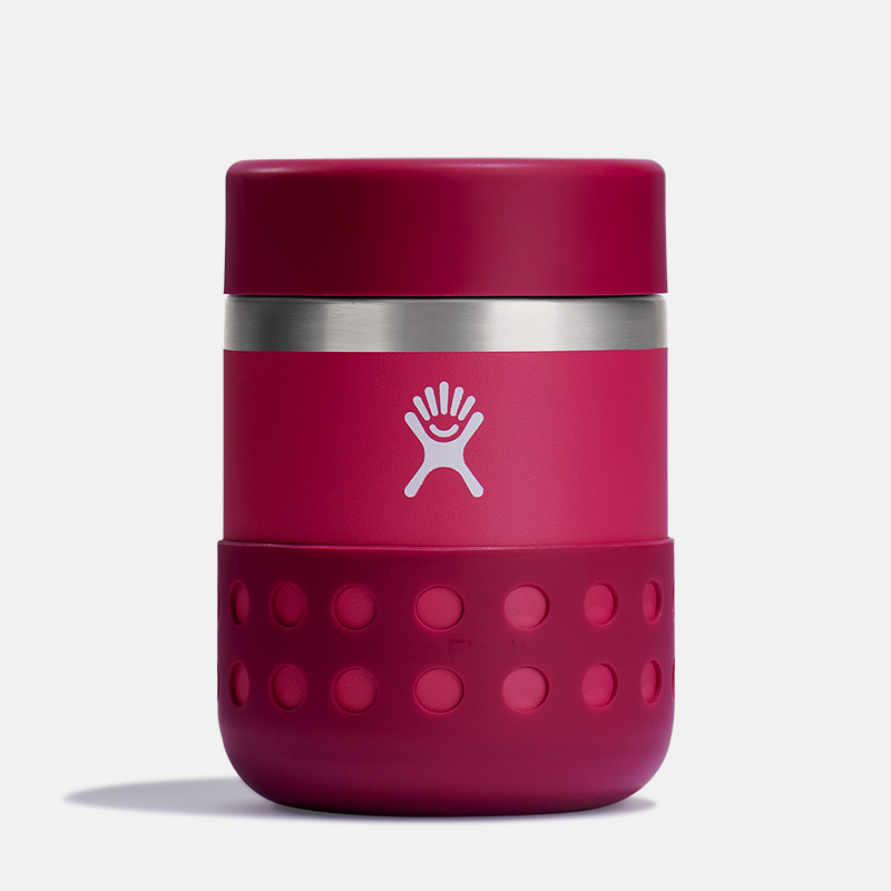 12 oz Kids Food Jar in peony andin boot 